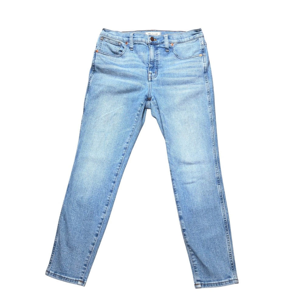 Madewell 10 High-Rise Skinny Jeans Light Wash Blue Denim 29P Petite